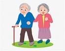 Elderly Cartoon Png - Old People Vector Png, Transparent Png ...