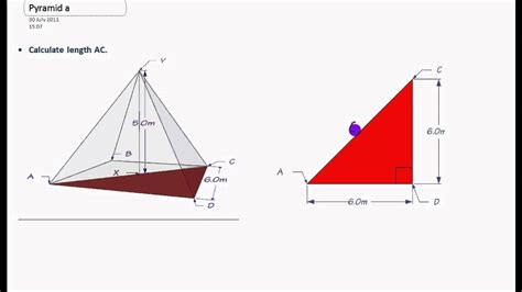 How To 3d Trigonometry Pythagoras Pyramid Youtube