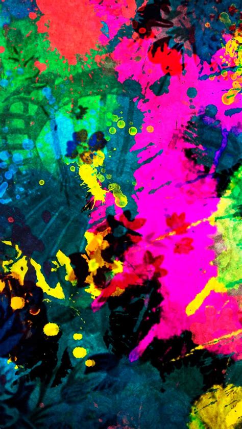 Colorful Paint Splatter Iphone Wallpapers Free Download