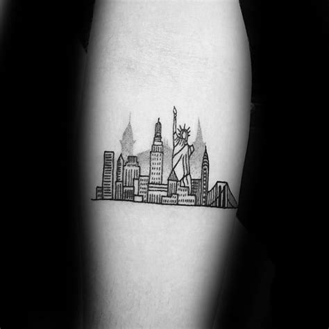 Popular New Tattoos New York Skyline Tattoo Designs