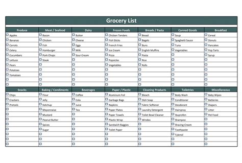 Then we have a printable shopping list template that's arranged by days of the week. 40+ Printable Grocery List Templates (Shopping List) ᐅ ...