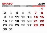 Calendario marzo 2020 – calendario.su