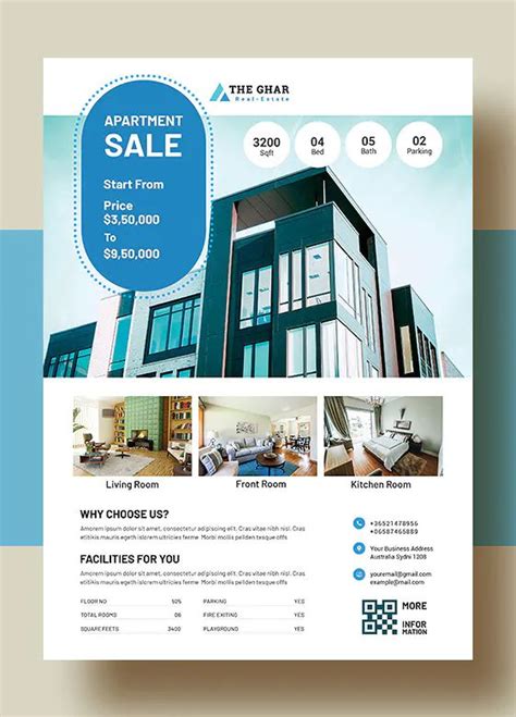 Real Estate Apartment Sales Flyer Template Sale Flyer Real Estate