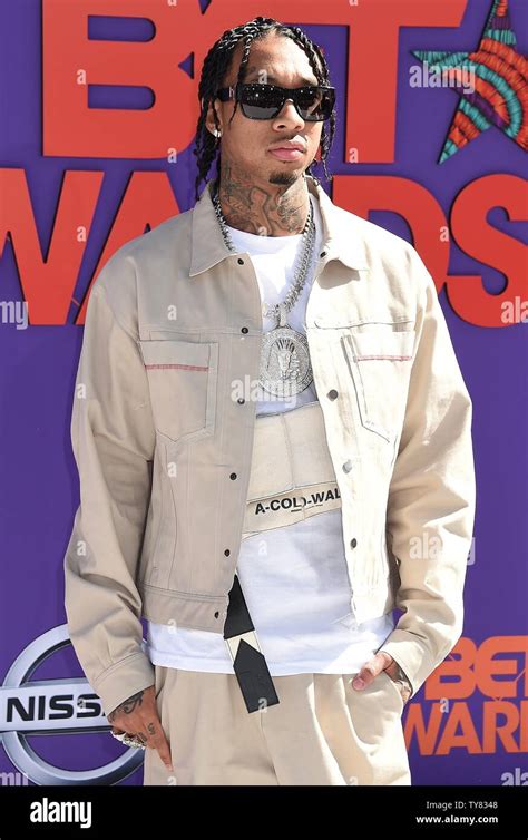 Hip Hop Artist Tyga Attends The 18th Annual Bet Awards At Microsoft