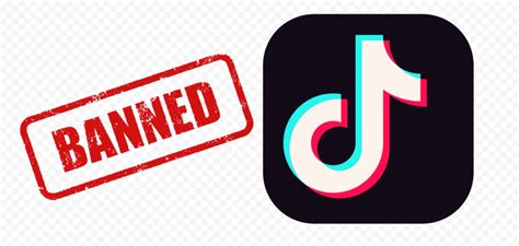 300+ vectors, stock photos & psd files. TikTok Square App Logo With Red Banned Sign