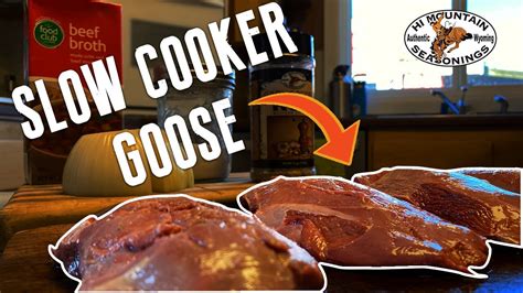 How To Cook Goose Easy Slow Cooker Goose Recipe Youtube