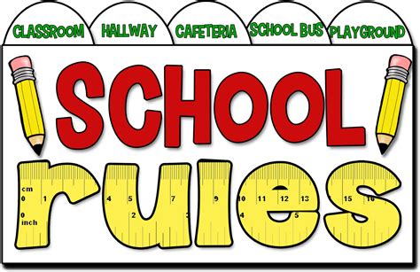 School Clipart Clipart School Rule School Rules Clipart Png Images