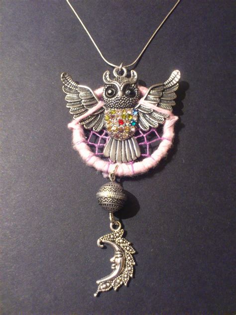 Dreamcatcher Necklace Owl Theme By Vision4lifecro On Deviantart