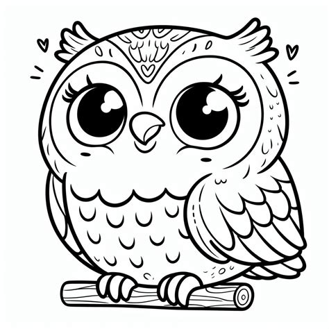 Owl Coloring Joy Coloring Pages Child