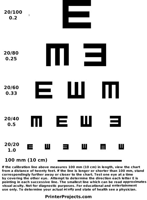 Printable Eye Charts