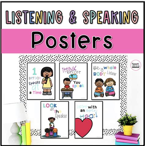 Rules For Listening And Speaking Posters Made By Teachers