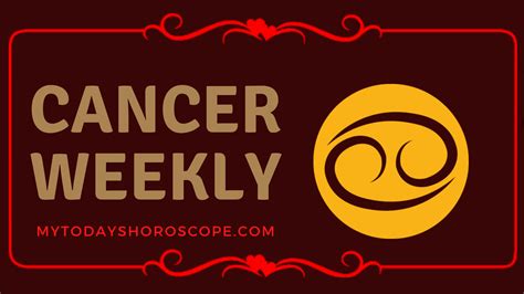 Cancer Weekly Horoscope And Next Week Horoscope Prediction