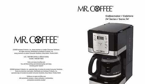 MR. COFFEE JWX27 USER MANUAL Pdf Download | ManualsLib