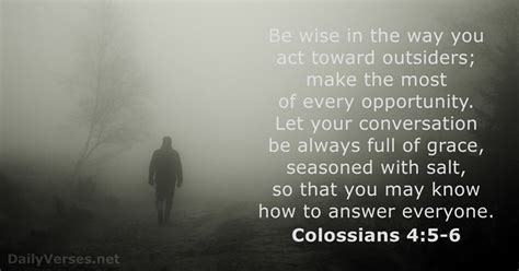 Colossians 45 6 Kjv Bible Verse Of The Day
