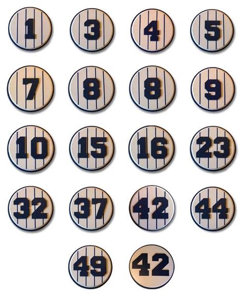 Yankees Yankees Retired Numbers New York Yankees Yankees Baseball