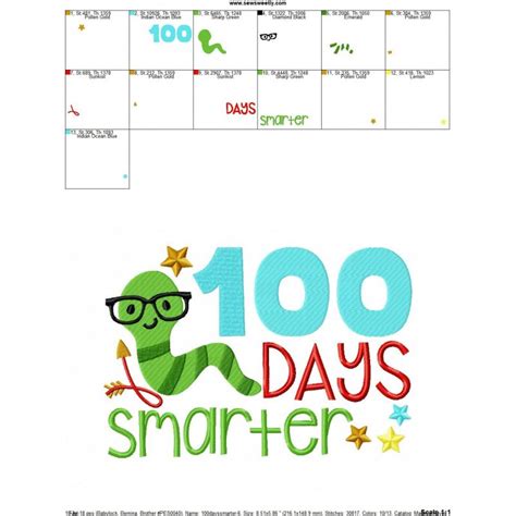 100 days smarter printable