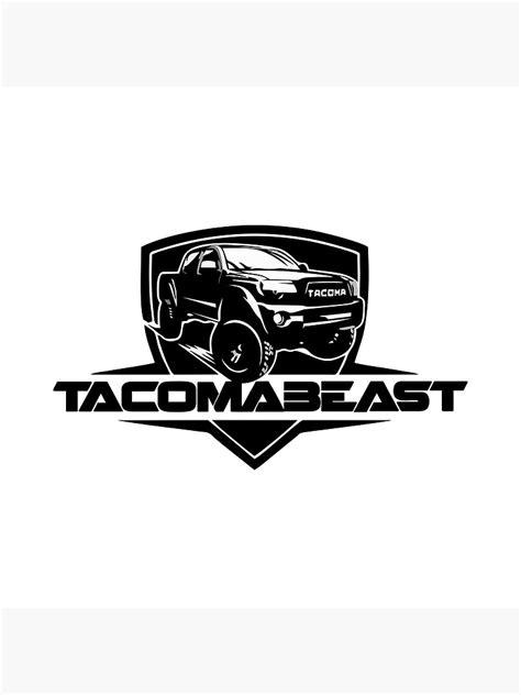 Tacoma Logo Poster For Sale By Zoilacrook55 Redbubble