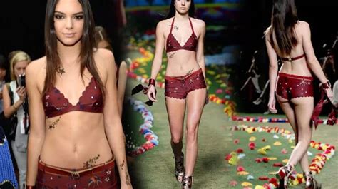 Kendall Jenner Dismisses Naked Photoshoot Outrage And Strips To Underwear At Nyfw Tommy Hilfiger