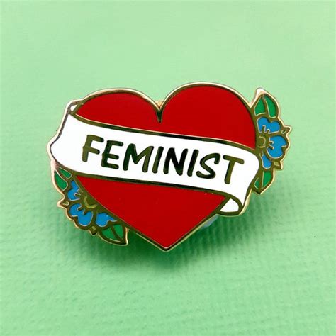 lapel pin feminist