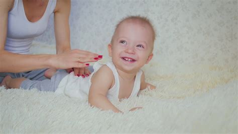 Mother Massaging Little Son In Bed At Home Stock Footage Sbv 329887475 Storyblocks