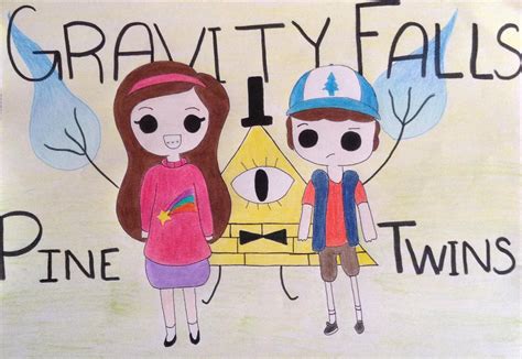 gravity falls pine twins by vgdraw on deviantart