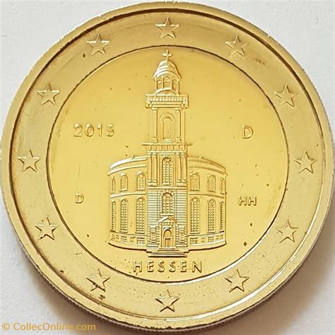 2 Euros Présidence De La Hesse Au Bundesrat 2015 A Berlin Monnaies