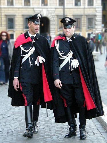 Italian Military Police Carabinieri Military Fashion Men In