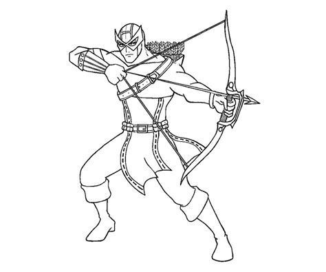 Hawkeye coloring pages to download and print for free