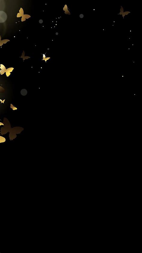 Golden Butterfly Black And Gold Butterfly Hd Phone Wallpaper Pxfuel