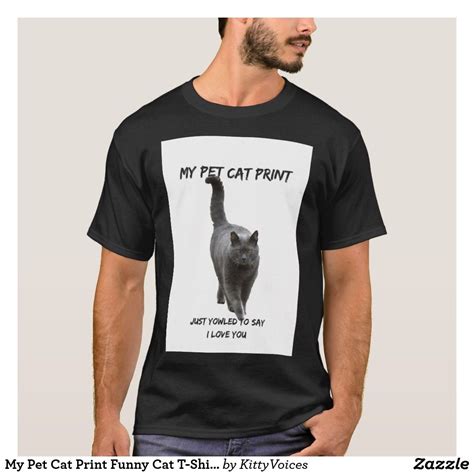 My Pet Cat Print Funny Cat T Shirt Love Cat Tshirts
