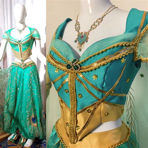 P076 Jasmine Costume Aladdin Moive 2019 Cosplay Princess Custom Made