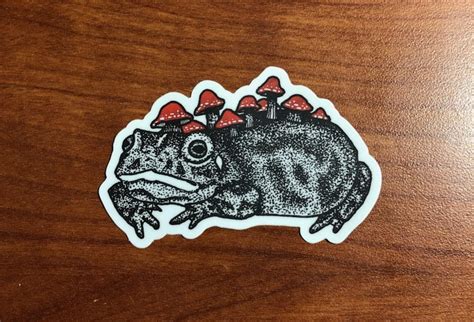 Toadstool Sticker Etsy