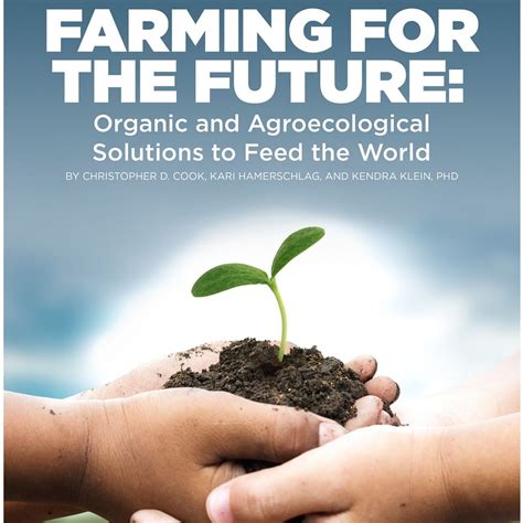 A Book Cover For Farming For The Future Organic And Agricultural