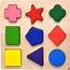 Wooden Preschool Colorful Shape Puzzle