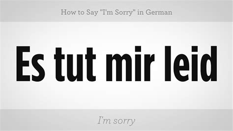 I cannot hear you well. How to Say "I'm Sorry" in German | German Lessons - YouTube