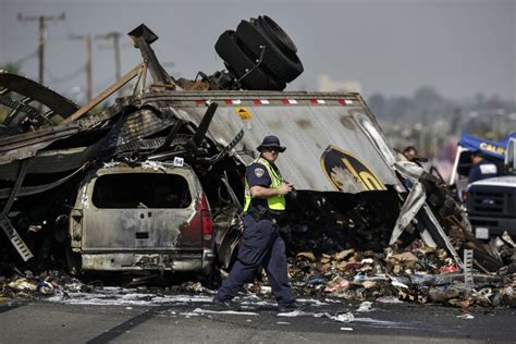 three dead as multivehicle crash shuts down 5 freeway in commerce los angeles times