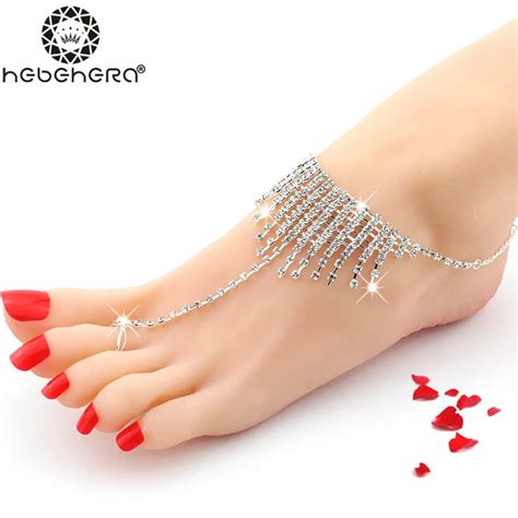 2016 New Arrival Womens Fashion Accessories Jewelry Foot Anklet Jewelry Crystal Foot Rings