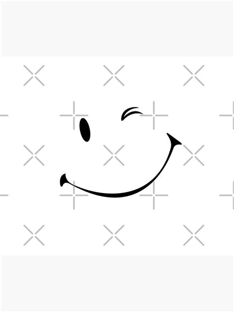 Happy Smiley Face Sticker Poster For Sale By Erouise Redbubble