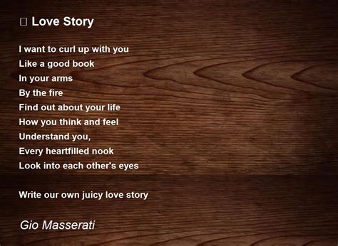 💕 Love Story Poem By Gio Masserati Poem Hunter