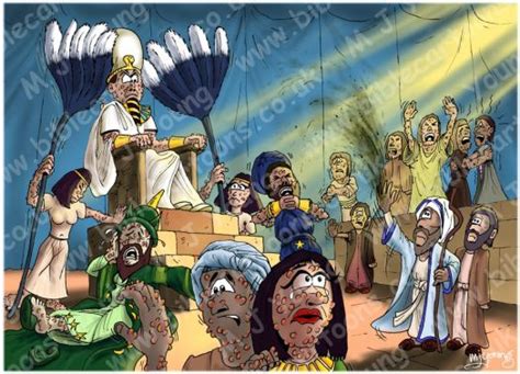 Bible Cartoons Exodus 09 The Ten Plagues Of Egypt The Plague Of Boils