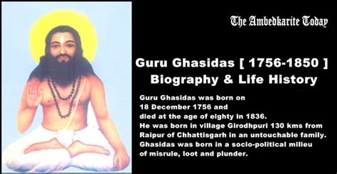 Guru Ghasidas 1756 1850 Biography And Life History Of Ghasidas History