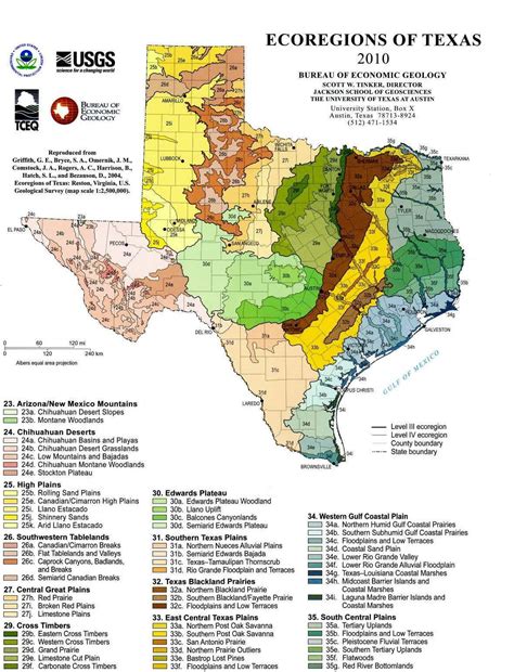 Ecoregions Of Texas Epa The Encyclopedia Of Earth Texas History