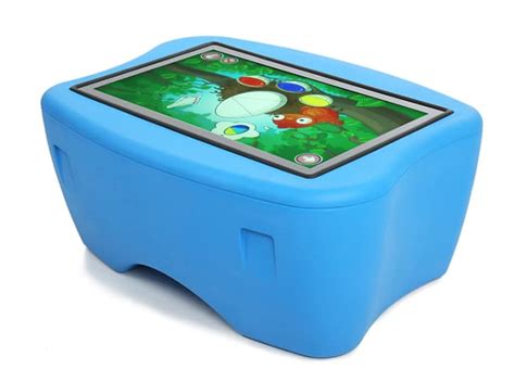 Childrens Touchscreen Table Kids Interactive Table Blue