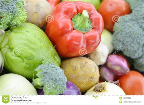 Collection Fresh Vegetables Closeup Stock Image Image Of Pepper