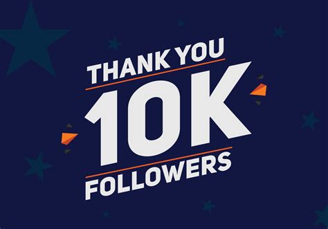 10k Followers Thank You Colorful Celebration Template Social Media 10000 Followers Achievement