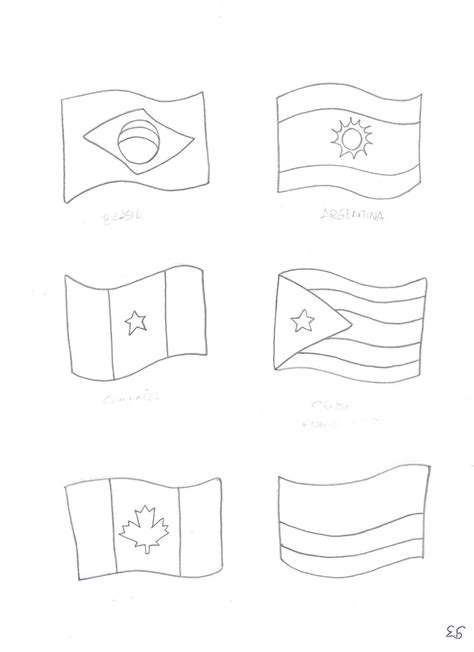 Desenhos Para Colorir Desenhos De Bandeiras De V Rios Pa Ses Para Colorir