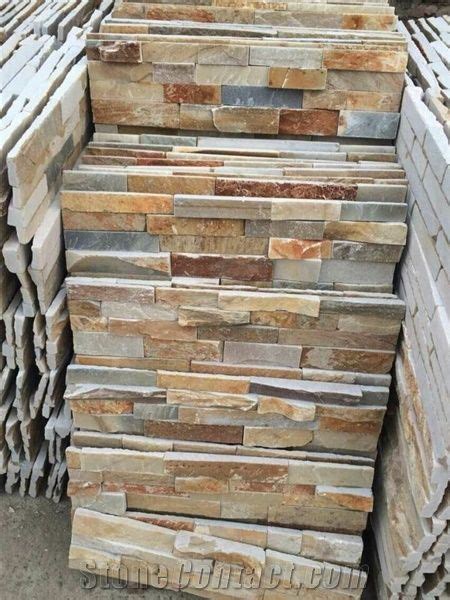 Natural Slate Wall Panel Stone Veneer Wall Cladding Ledgestone