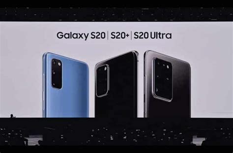 Galaxy Unpacked Samsung Dévoile Officiellement Les Galaxy S20 S20