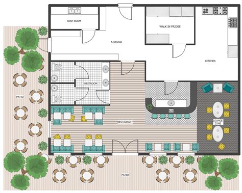 Café Floor Plan Example How To Create Cafe Floor Plan Design Cafe