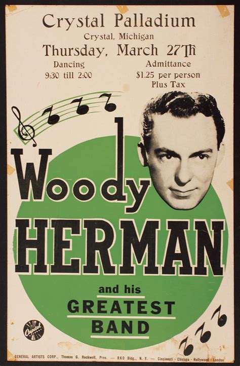 Lot Detail Woody Herman Original Concert Poster